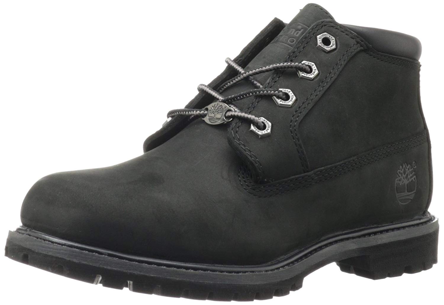 Timberland Nellie Waterproof (Wide Fit), Women’s Chukka Boots, Black (Black Nubuck), UK (39.5 EU), 6.5 UK
