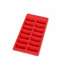 Lékué Ice Cubes Tray, Rubber, Red, 22x11.2x3.5 cm