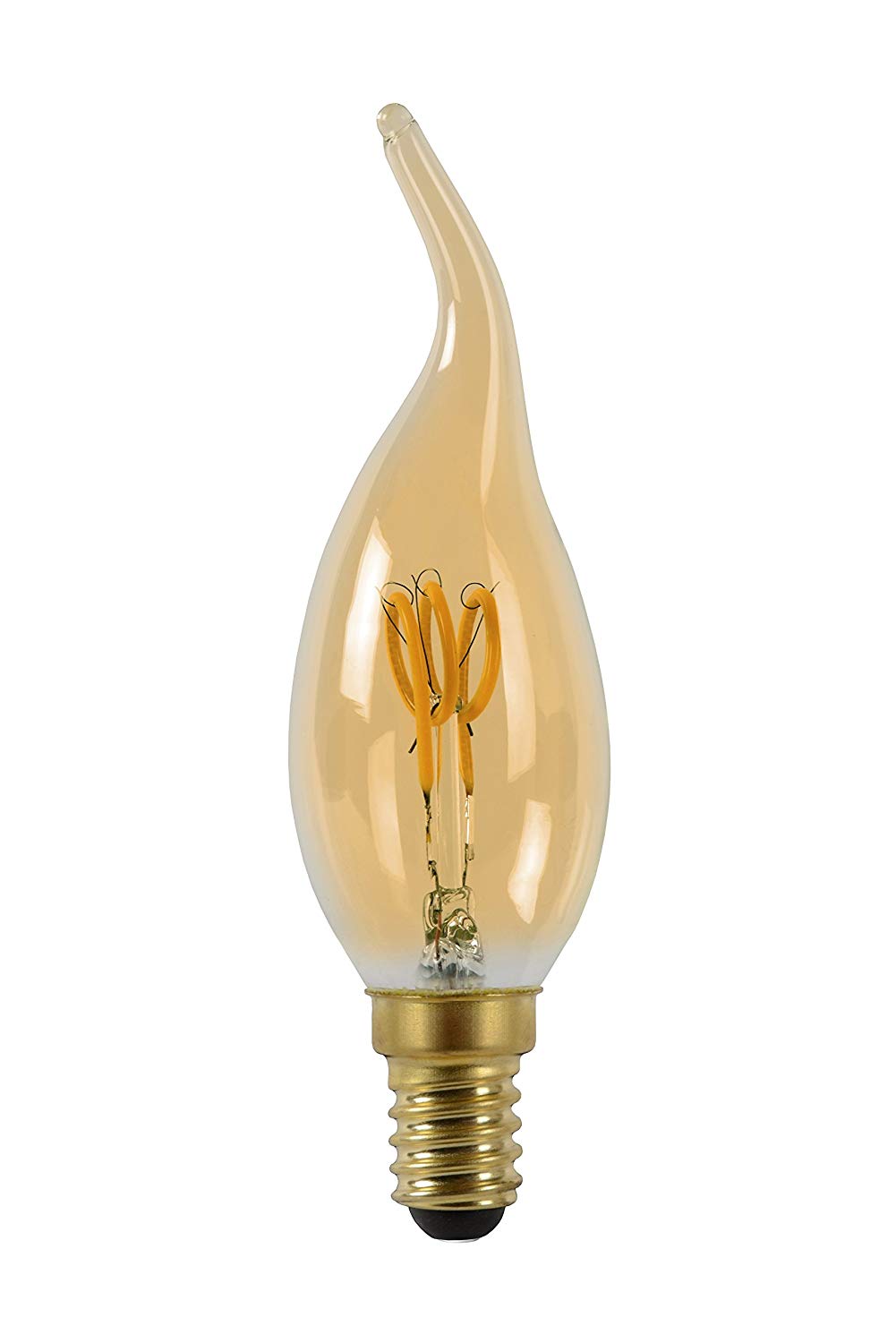 Lucide LED Bulb - Filament Bulb - diameter 3,5 cm - LED Dim. - 1x3W 2200K - Amber, 1 x 1 x 11.5 cm - Image 2