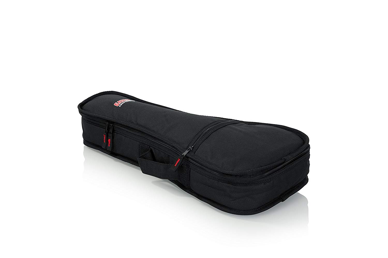 Gator Padded Gig Bag for Soprano and Concert Ukuleles, Black, Ukulélé soprano - Image 3