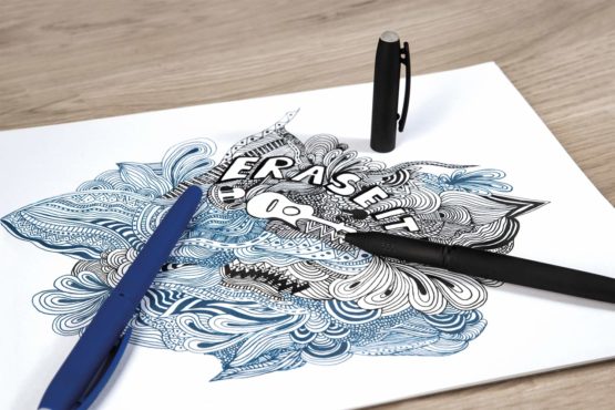 Eberhard Faber 582103 Erasable Gel Pen Set of 2 with Blue Refill - Image 2