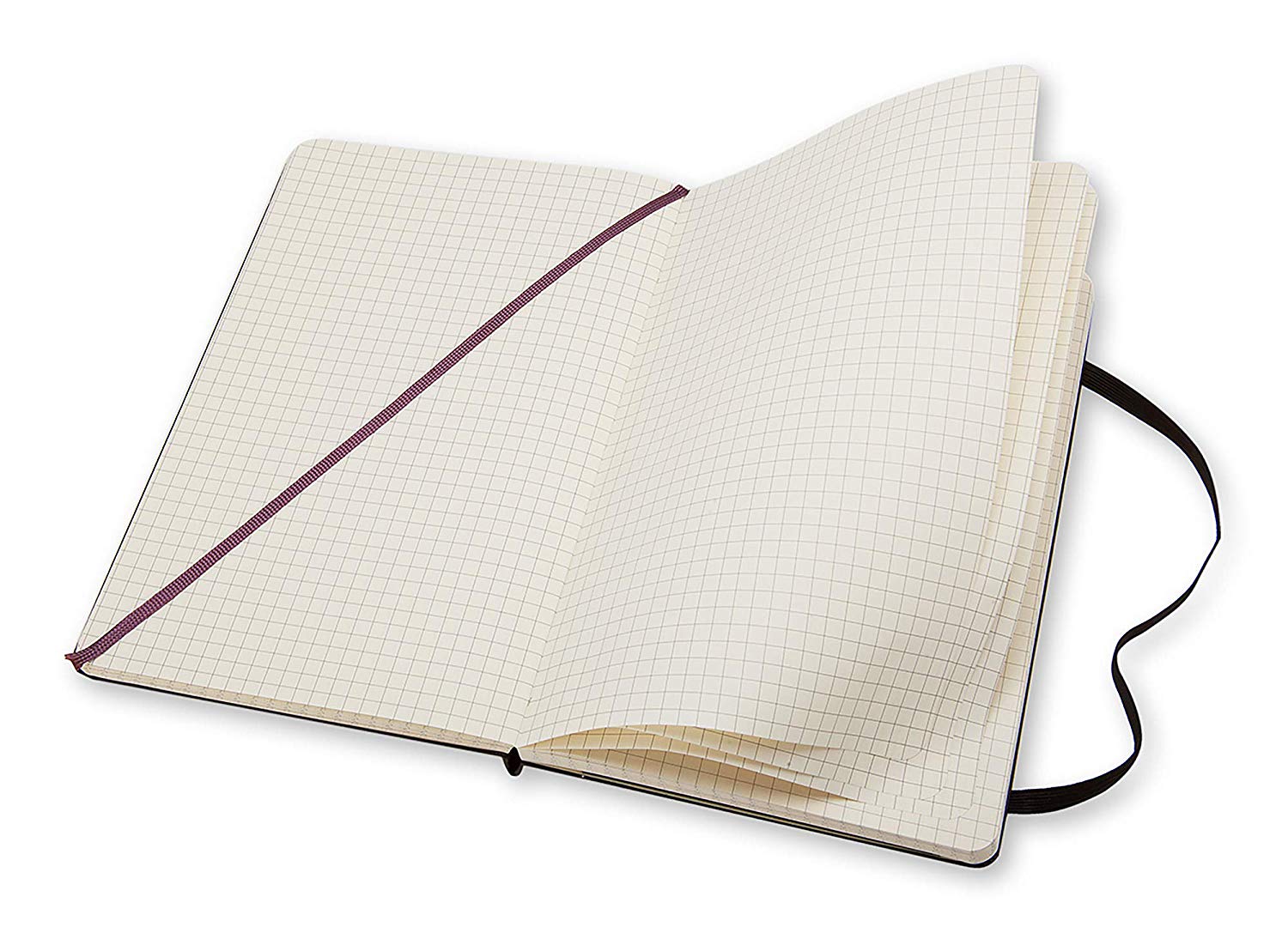 Moleskine Classic Squared Paper Notebook, Hard Cover and Elastic Closure Journal, Color Black, Size Large 13 x 21 cm, 240 Pages - Image 3