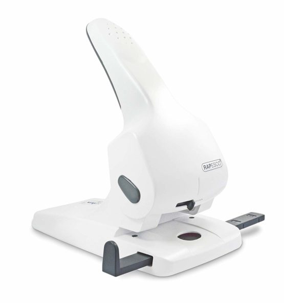 Rapesco 1383 Zero-65 Heavy Duty Hole Punch, 65 Sheet Capacity, White