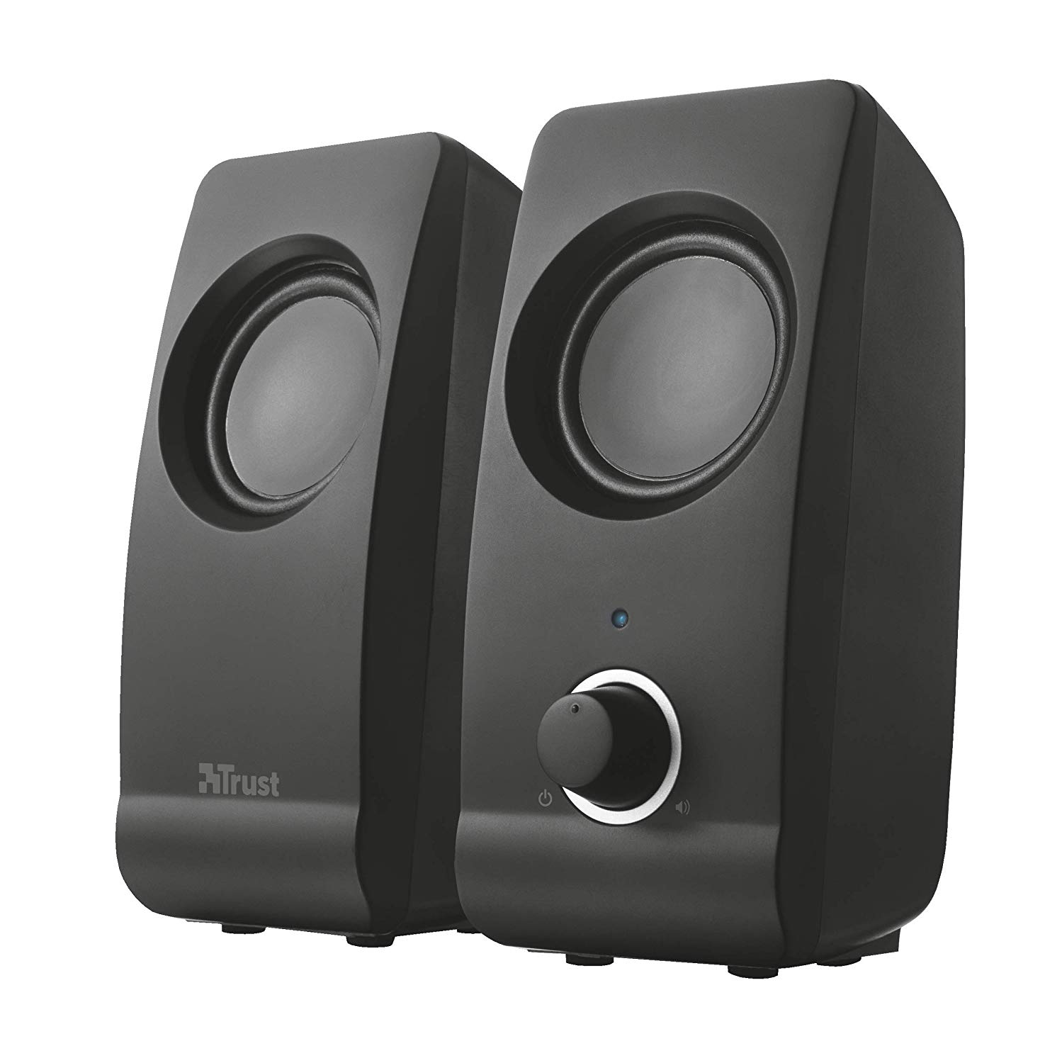 Trust Remo 2.0 PC Speakers, 16W (8W RMS), USB Powered, Jack 3.5mm, Stereo Speaker Set including Volume Control