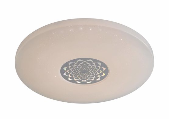 Action by Wofi 993401066000 A Ceiling Light, Plastic, 20 W, Integrated, White, 45 x 45 x 7.5 cm - Image 4
