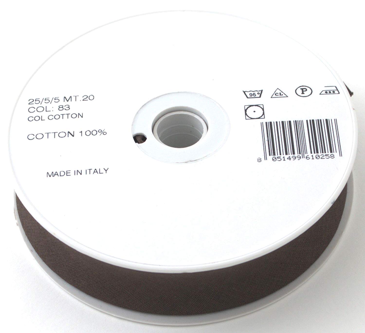 Trimz 25/5/5 mm Cotton Bias Binding, Brown 83 - Double‑Fold Sewing Tape for Quilting Dressmaking & DIY Crafts - Image 3
