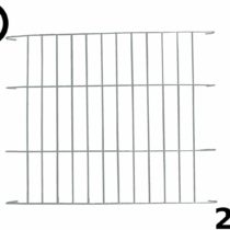 Ellie-Bo Silver Divider for 24 inch Small Dog Crate Cage