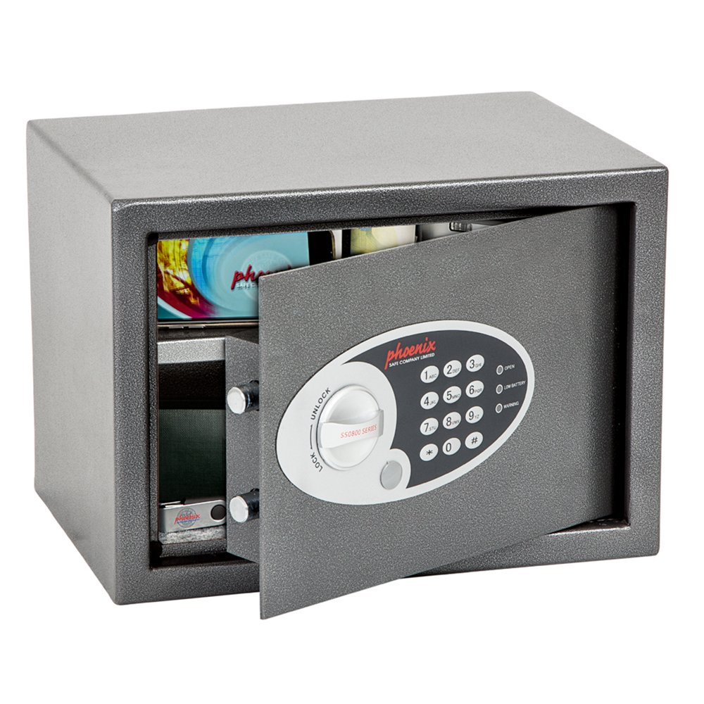 Phoenix Safe Company, SS0802E Vela Home & Office Security Safe, Twin Locking Bolts, Electronic Locking - Image 2