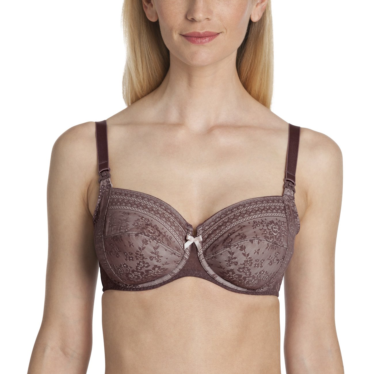 Anita Women's Underwired Lace Nursing Bra 5053 Berry 34 F, 34F