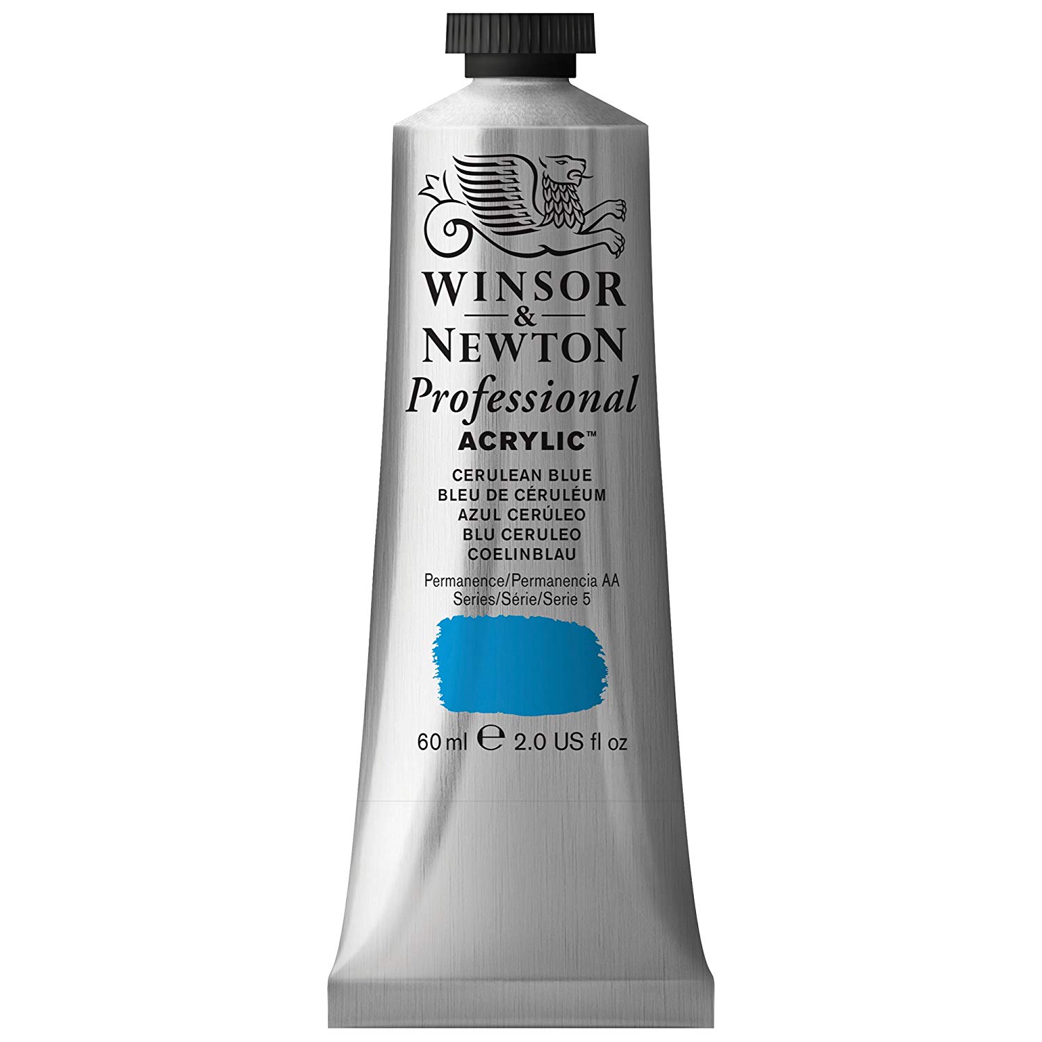 Winsor & Newton 2320137 60 ml Professional Acrylic Colour - Cerulean Blue