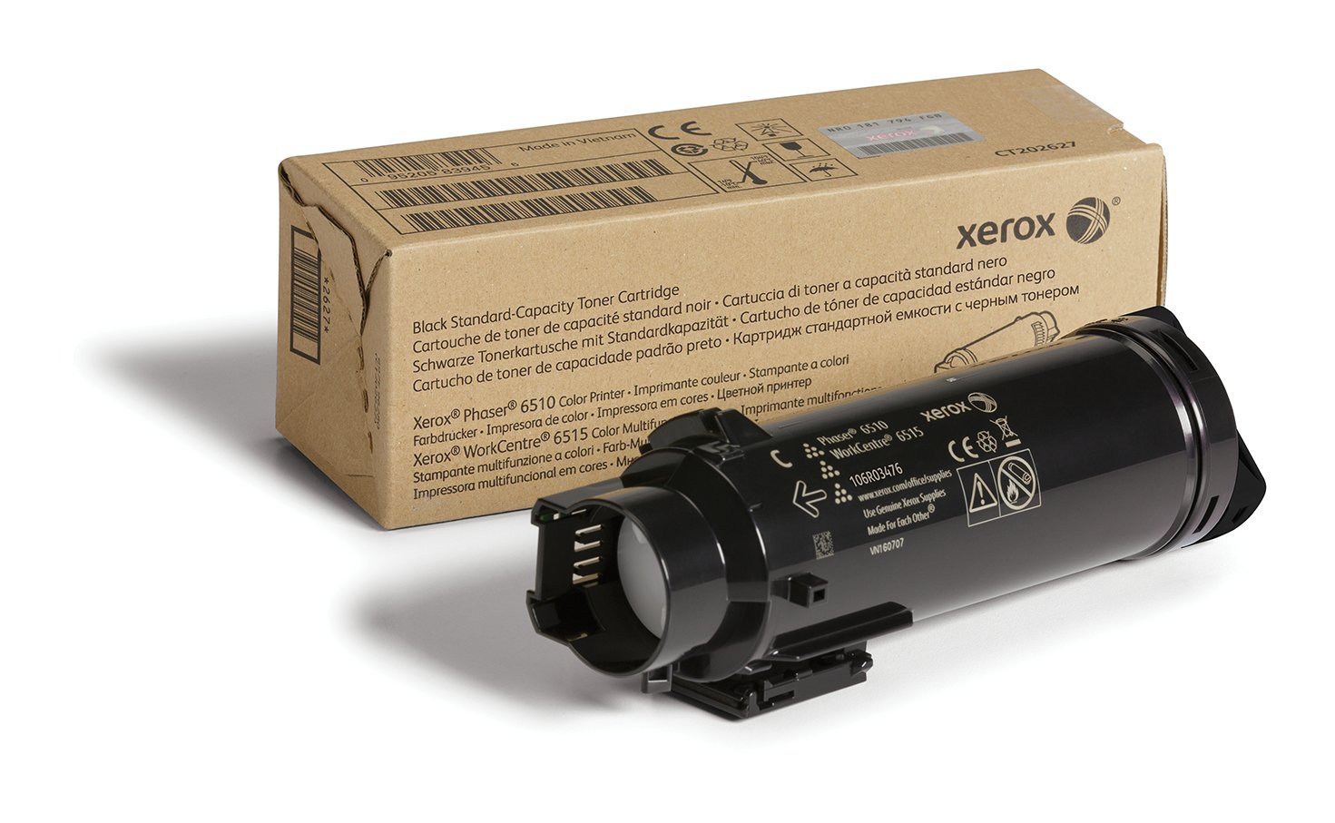 Xerox Genuine Phaser 6510 / Workcentre 6515 Black Standard Capacity Toner Cartridge (2,500 Pages) - 106R03476