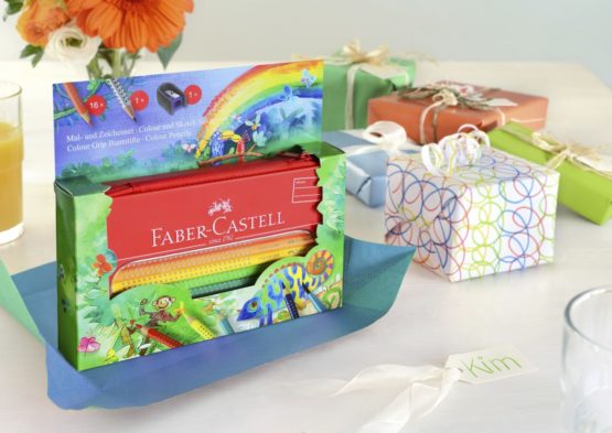 Faber-Castell Colour Grip 112452 Colouring and Drawing Set 18 Pieces in Metal Case - Image 2