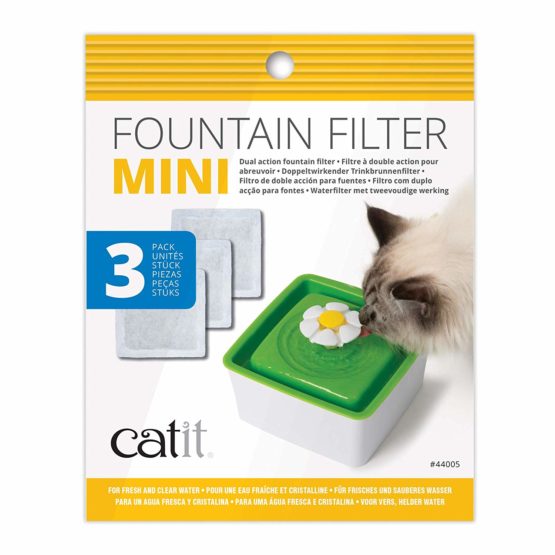 Catit Mini Flower Fountain Replacement Filter, Pack of 3 - Image 2