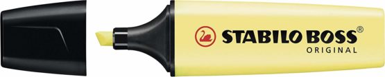 Highlighter - STABILO BOSS ORIGINAL Pastel Box of 10 Milky Yellow - Image 2