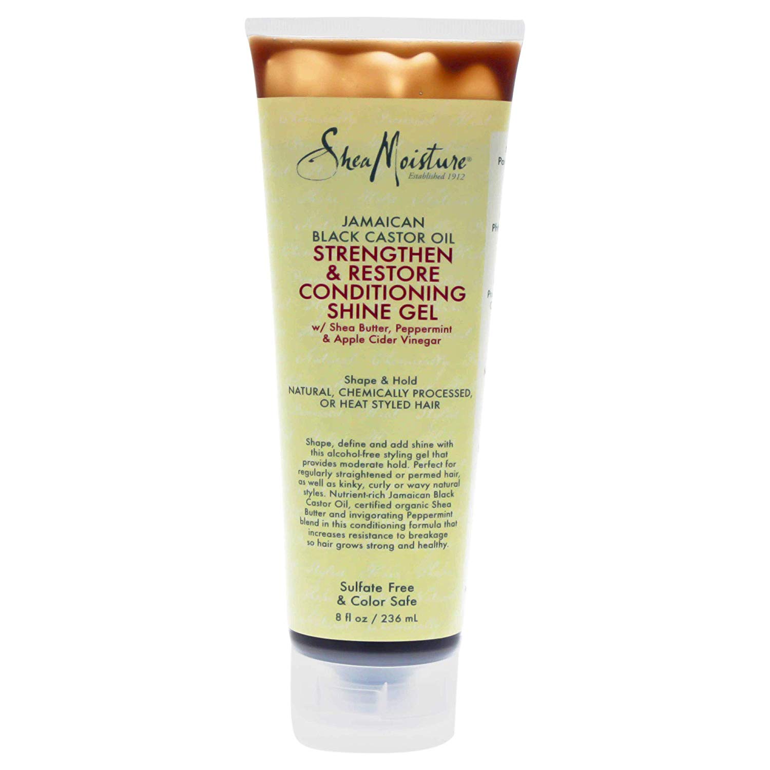 SHEA MOISTURE Jamaican Black Castor Oil Strengthen & Grow Conditioning Shine Gel by Shea Moisture for Unisex - 8 oz Gel