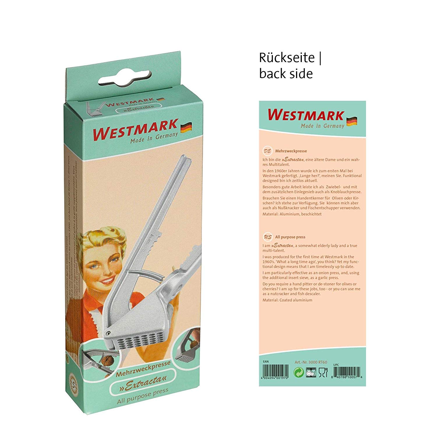 Westmark Retro Extracta Multi-Purpose Press, Grey, 16x3x4.5 cm - Image 2
