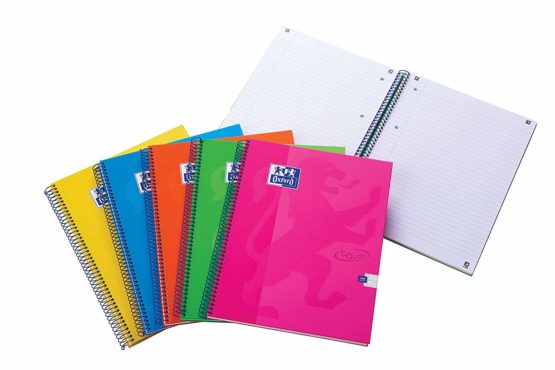 A4 Notebook | Oxford Touch, Wirebound, Assorted colours Pack of 5 - Image 2