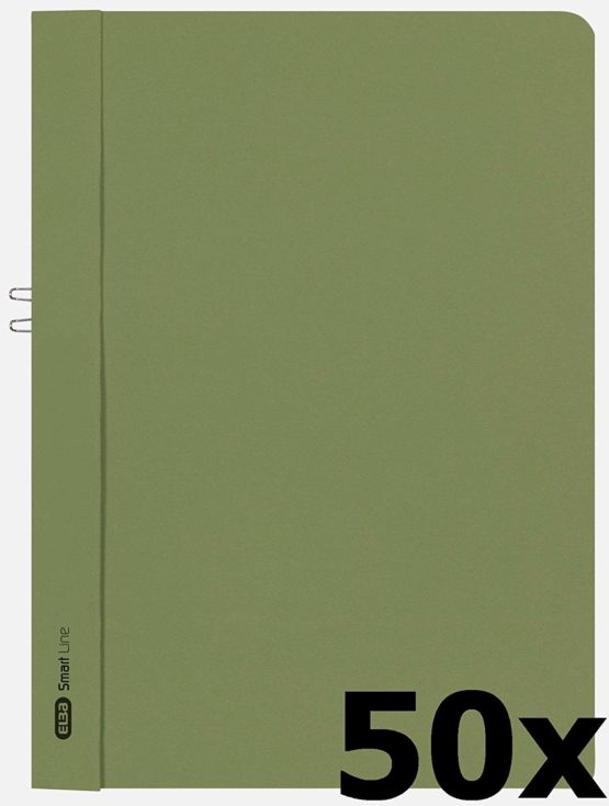 Elba 36450GN Clipfile for Approximately 10 DIN A4 Pages Manila Cardboard 250 GSM Set of 50 Green