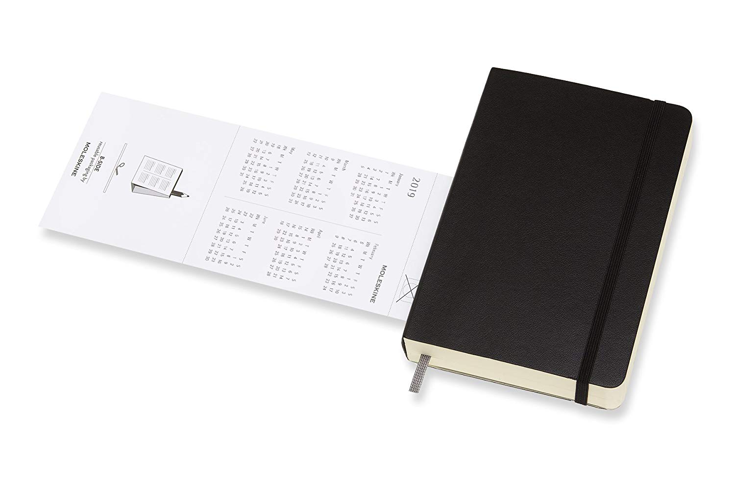 Moleskine Planner Diary 2019 12M Daily Pocket Black Soft Cover, 14 x 9.