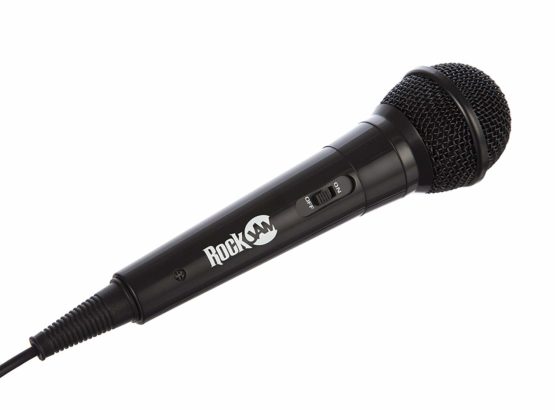 RockJam Karaoke Microphone Wired Unidirectional Dynamic Microphone with Three Metre Cord - Black - Image 4