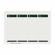 Leitz PC Printable Spine Labels for Plastic 80 mm Lever Arch Files, Wide and Short, 56 x 190 mm, Card, 16800085 - Grey, Pack of 100