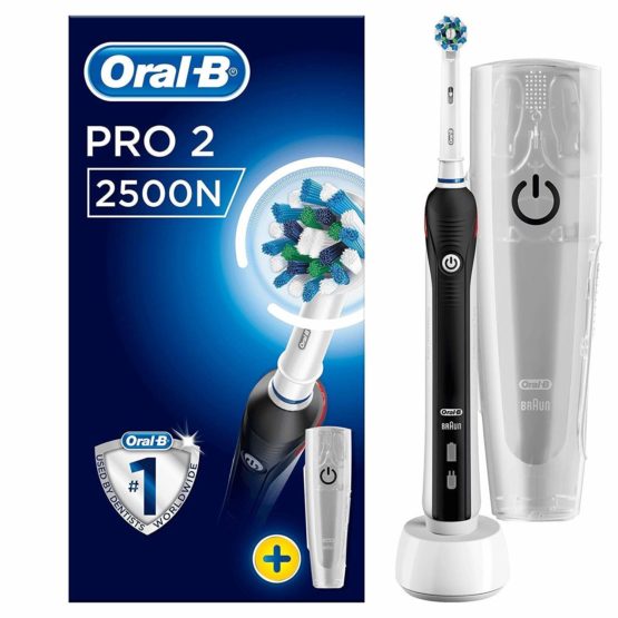 oral b power toothbrush pro 2500 black