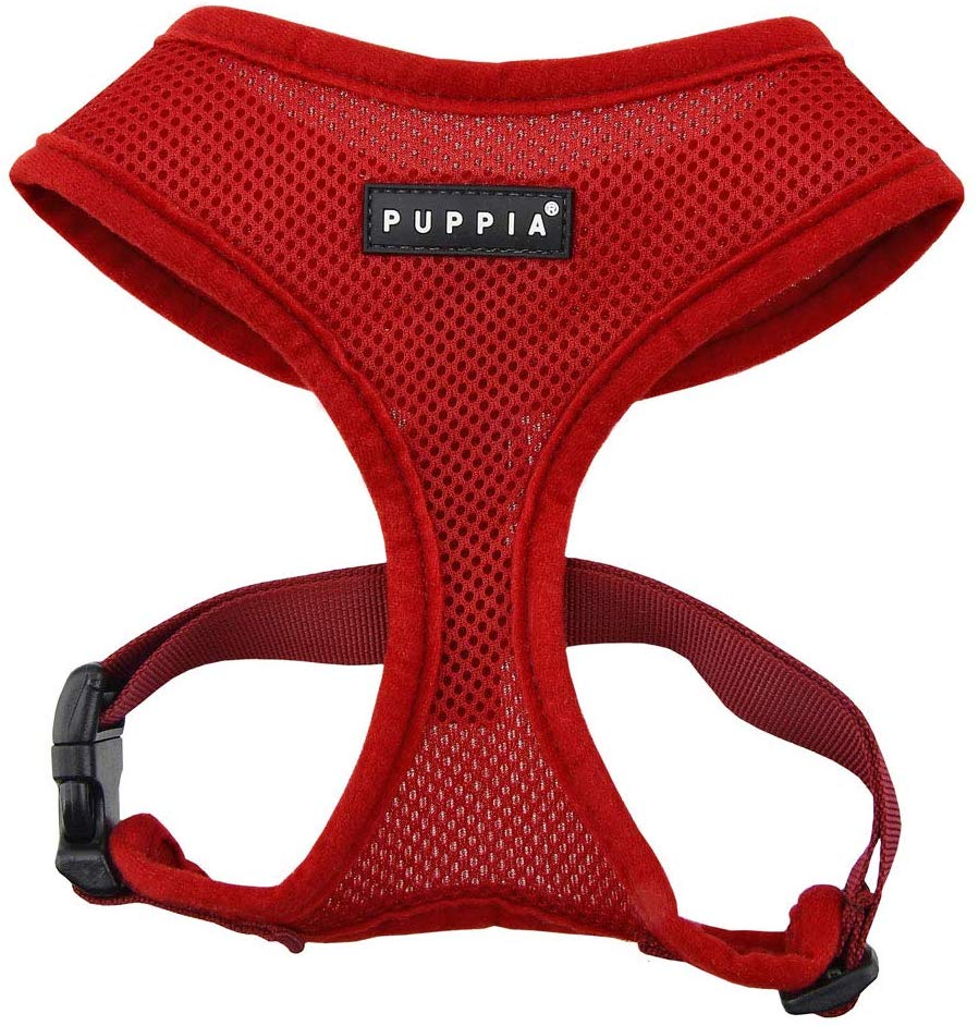 Puppia pdcf-ac30-wn Dog Soft Harness, M, Wine Red, Rosso Vino