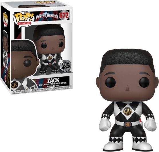 Funko 32808 POP Vinyl: Power Black Ranger (No Helmet), Multi, Standard