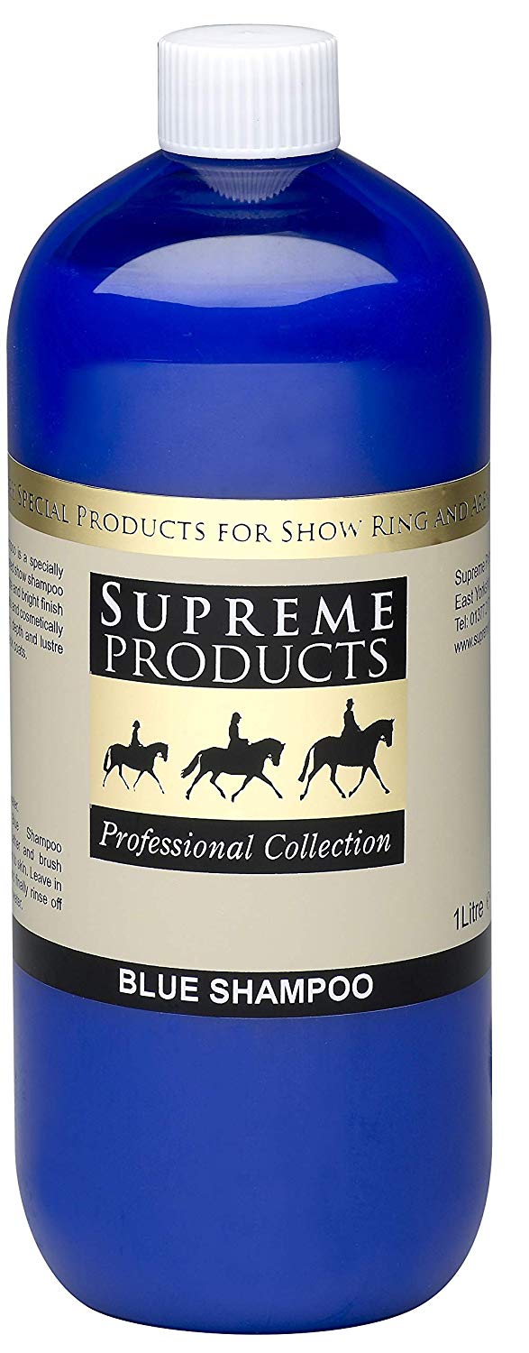 Supreme Products Blue Shampoo, 1 Litre BLU002, Clear