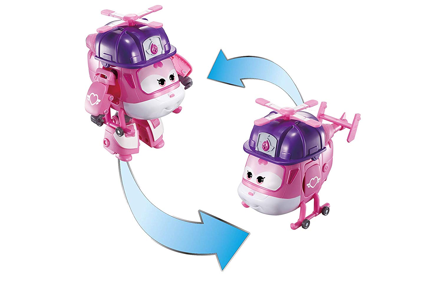 Super Wings Boy's Transforming Airplane Toys, Mini Transform-a-Bots, Dizzy & Flip