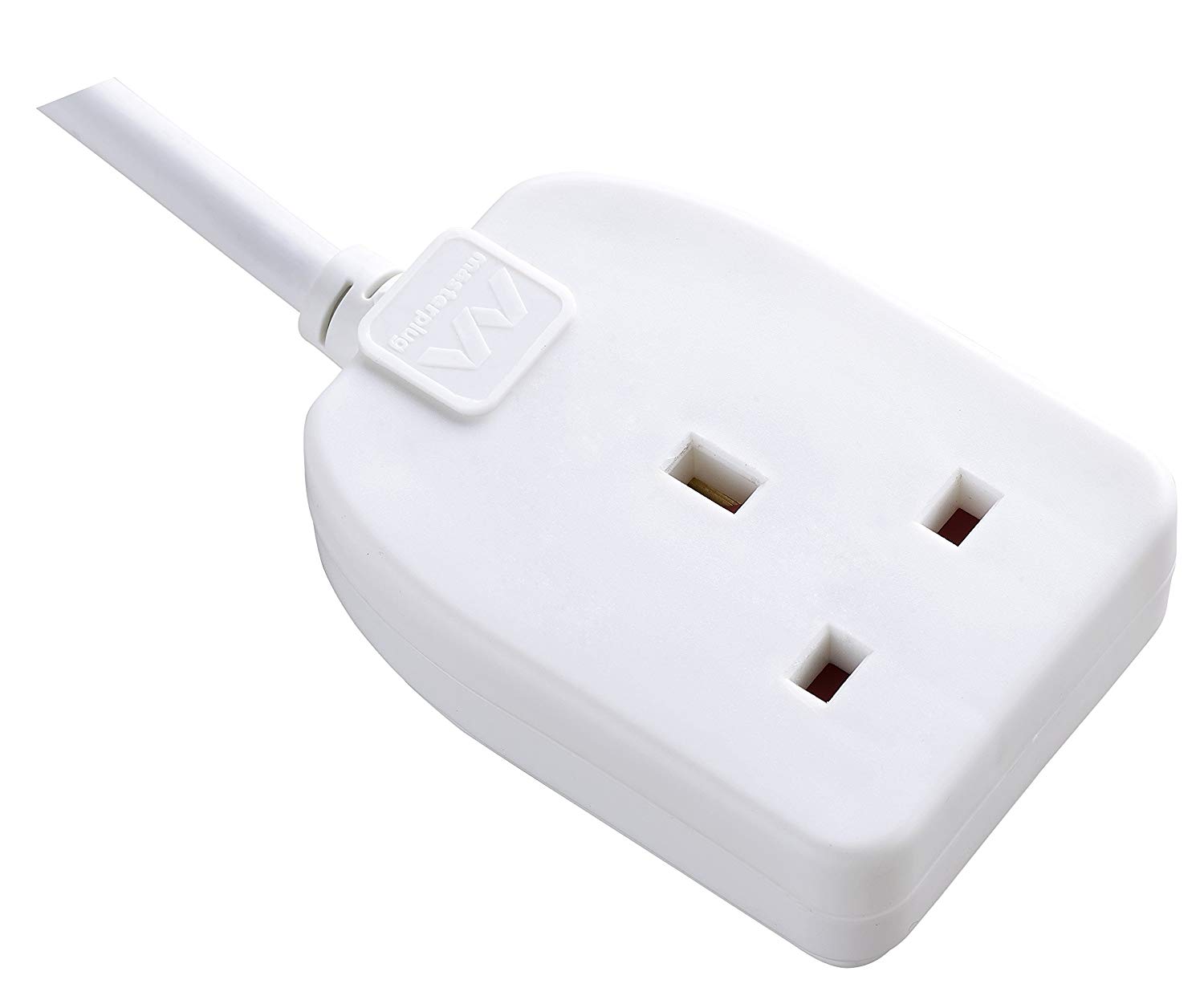 Masterplug One Socket Single Extension Lead, 10 Metre Cable, Unswitched, 1-Way Plug Extension Cable, Basic Power, White, 13A - Image 4