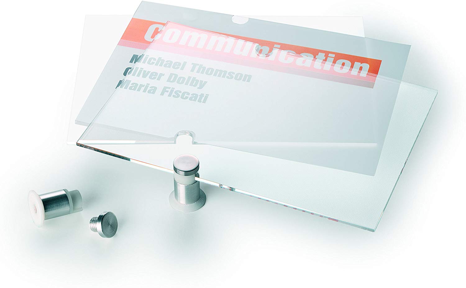 Durable Crystal Information Sign 148 x 105mm, Transparent, 148 x 105 mm (WxH) - Image 2