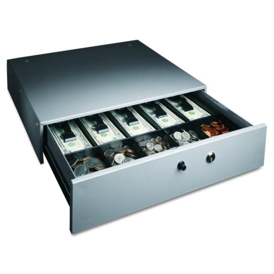 SteelMaster 225106001 Alarm Alert Steel Cash Drawer w/Key & PushButton