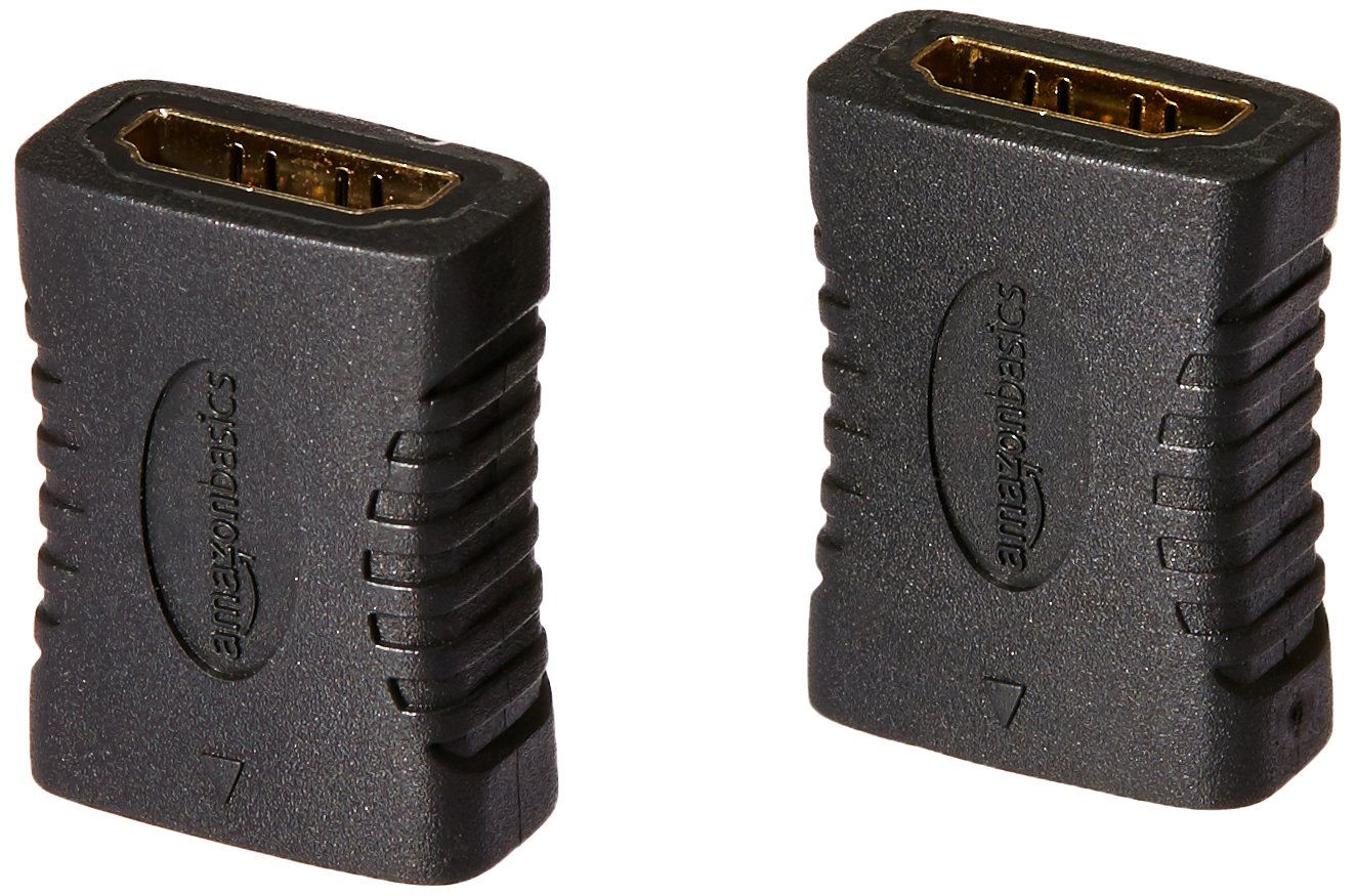 Amazon Basics HDMI Coupler 2 count (Pack of 1), 29 x 22mm, Black - Image 4