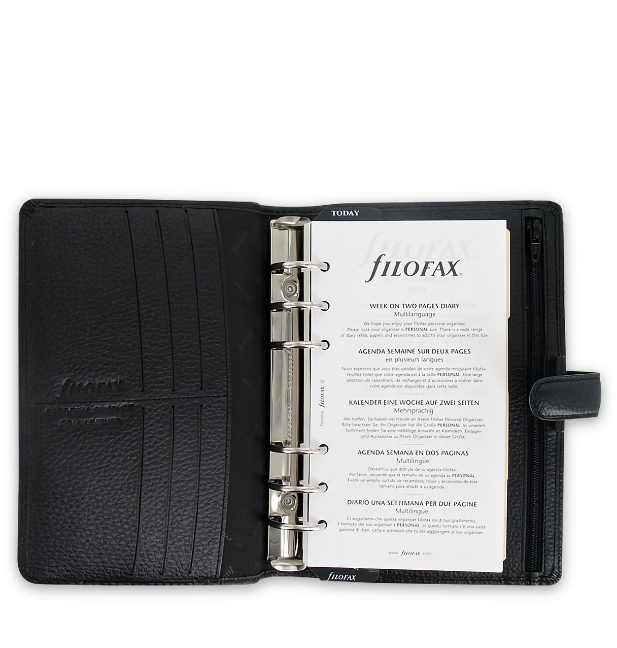Filofax Personal Finsbury Black organiser - Image 4