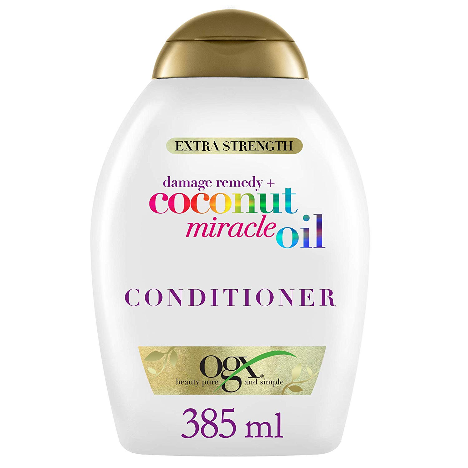 OGX Coconut Miracle Oil Conditioner for Damaged Hair, 385ml