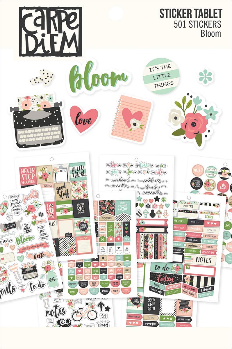 Simple Stories Bloom Sticker Tablet, Multicoloured, 21 x 14 x 0.4 cm