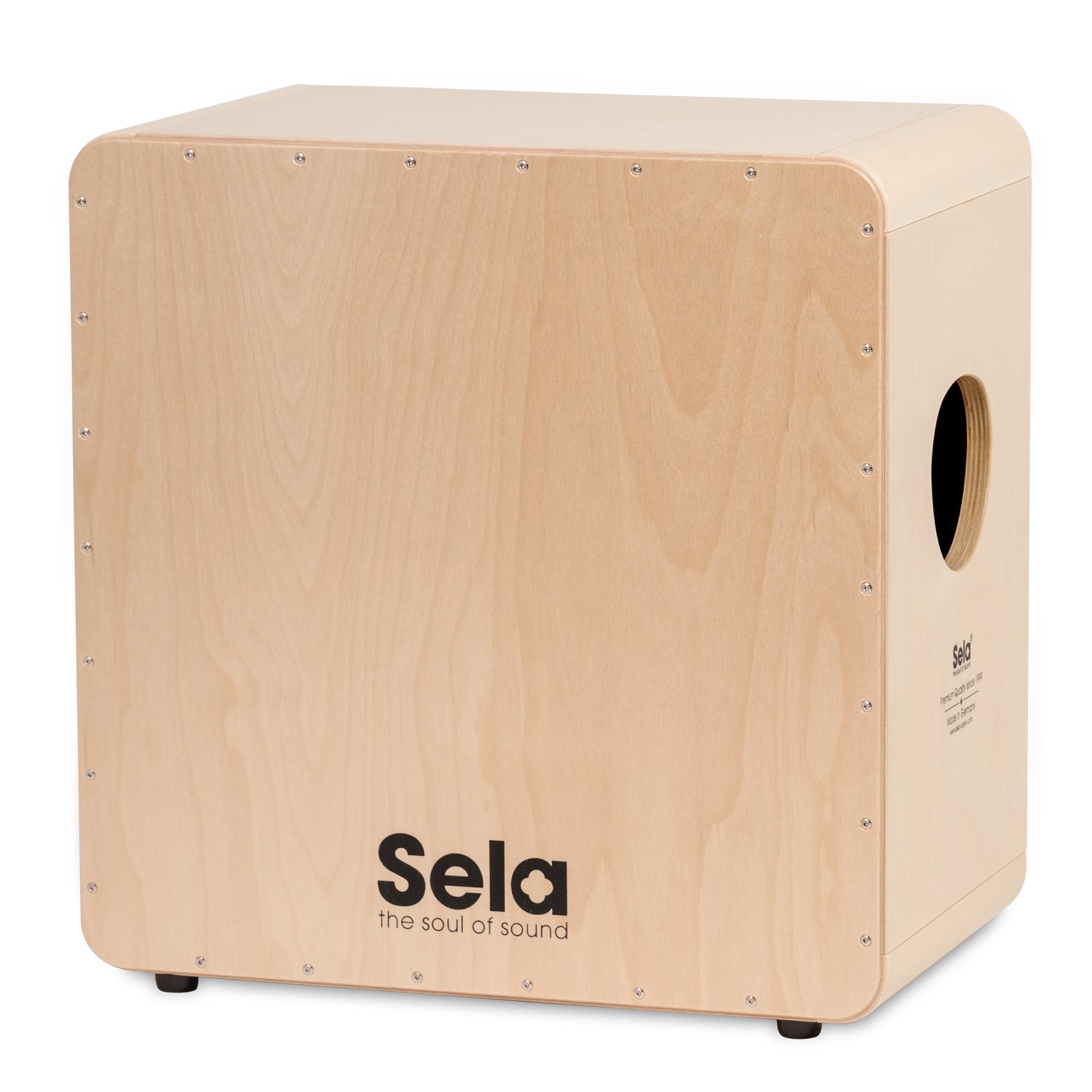 Sela SE 099 Bass Cajon, 15 mm birch body, 2 playing surfaces, Sela Snare System, Made in Germany, natural - Image 2