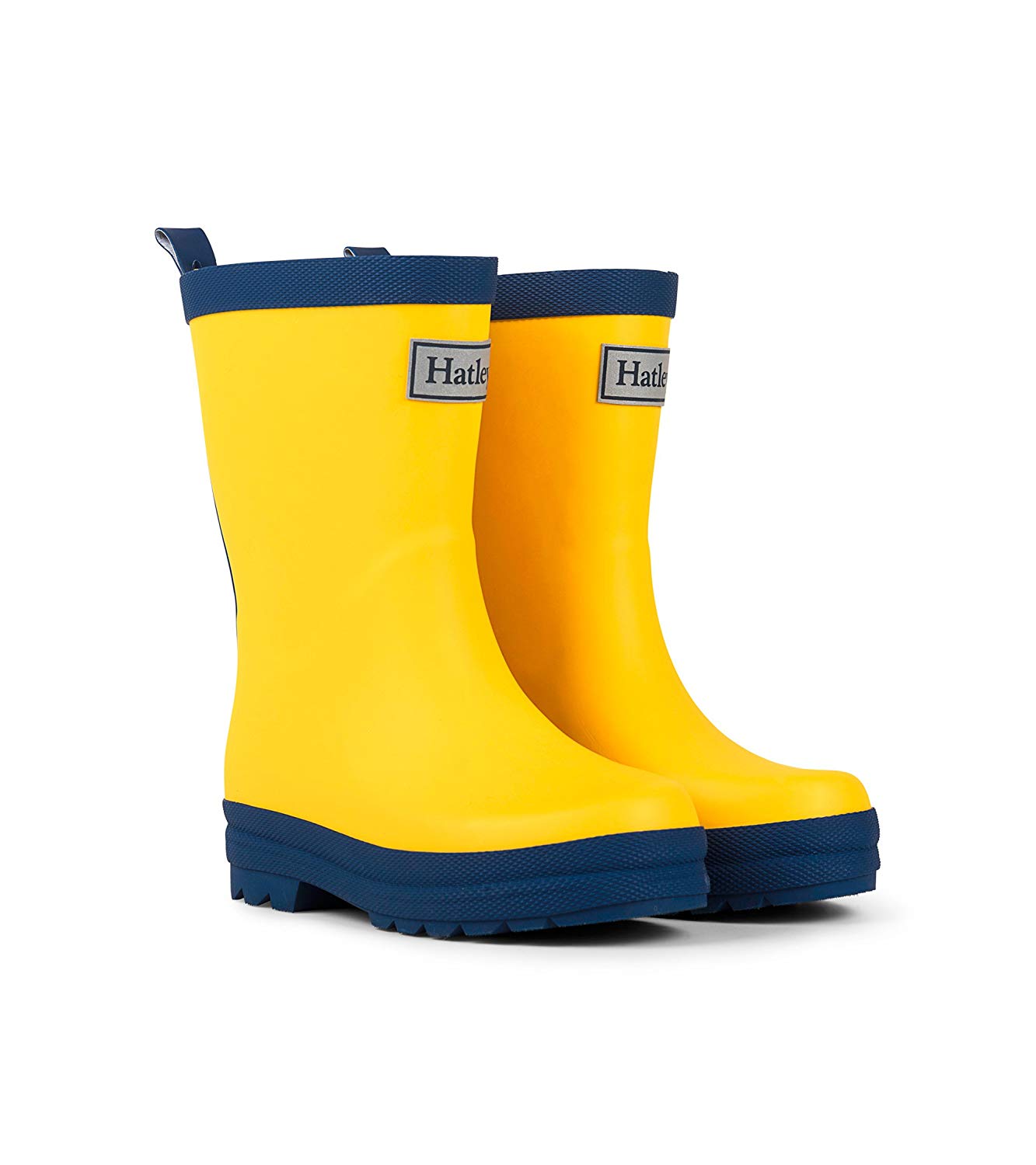 Hatley Kids Classic Wellington Rain Boots, Yellow (Yellow & Navy), 10 UK, (28 EU), Yellow Navy, 10 UK Child