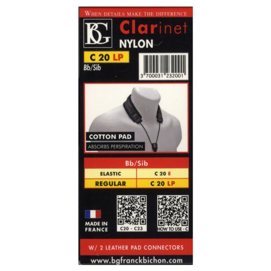 BG Padded Clarinet Sling Neck Strap BG20LP - Image 3