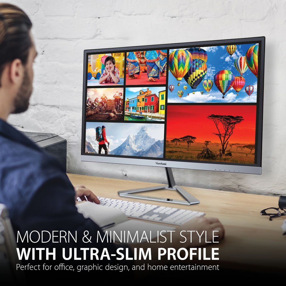VX2476-SMHD 24" 16:9 (23.8"), 1920 x 1080 Full HD, 4ms, VGA, HDMI, DisplayPort, speaker, 80,000,000:1 DCR - Image 2