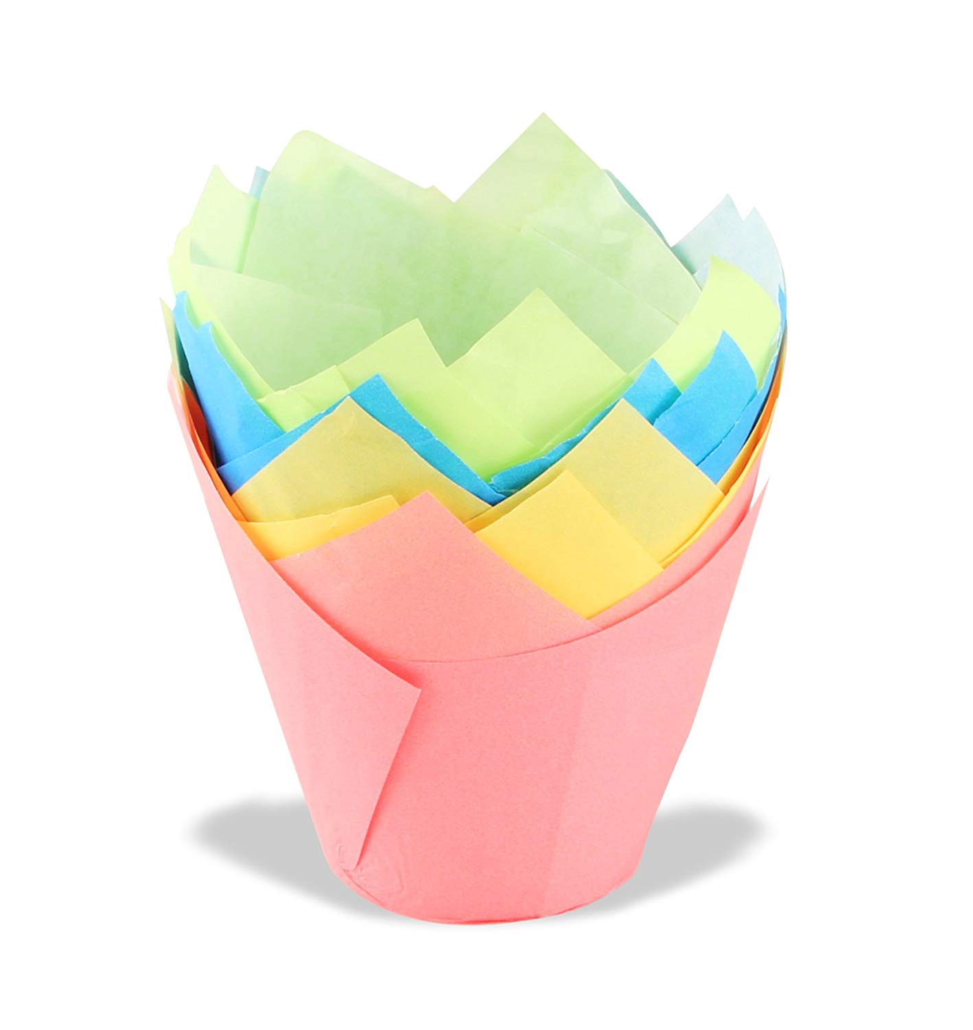 Dr. Oetker 1821 20 Paper Cake Cases-Tulip, Yellow, 5 cm x 8 cm