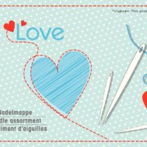 PrymLove Book of 29 Assorted Darning Hand Sewing Needle Threader by Prym Love, Metal, Multi-Colour, 12.5 x 8 x 2 cm
