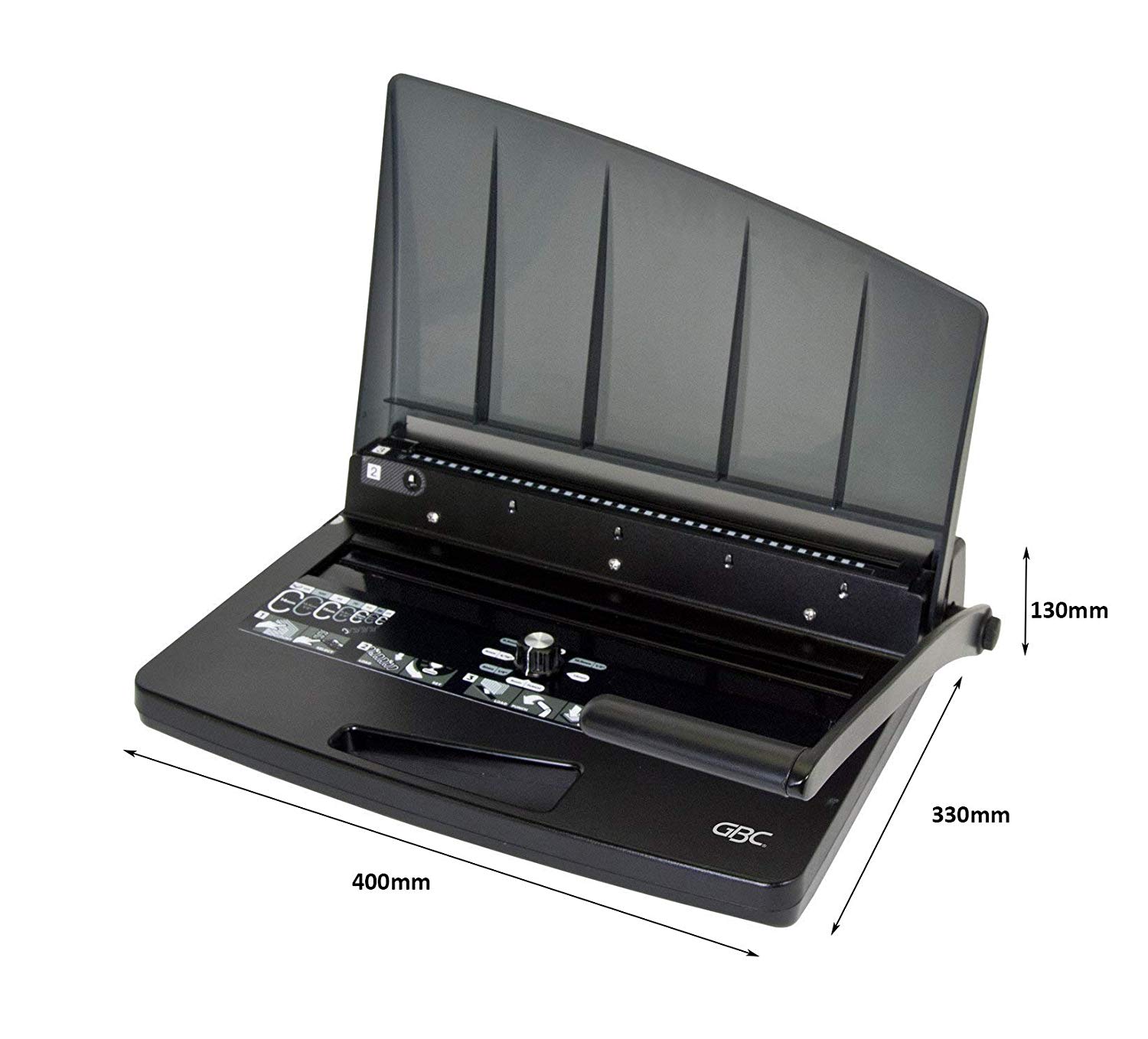 GBC WireBind W15 Binding Machine, 15 Sheet Punch Capacity, 125 Sheet Binding Capacity, A4, Black, 4400402 - Image 4