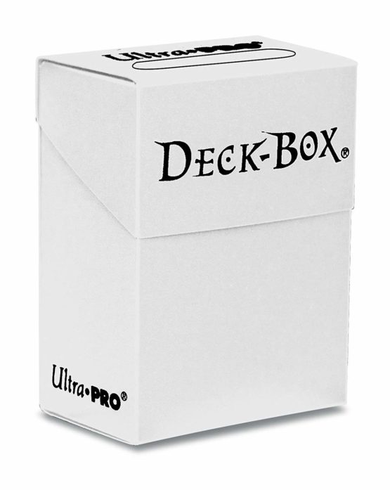 White Deck Box for Trading Cards