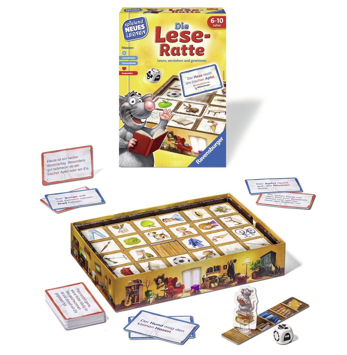 Ravensburger 24956 The Reading Rat, Playing and Learning for Children Educational Game for Children from 6-10 Years - Image 2