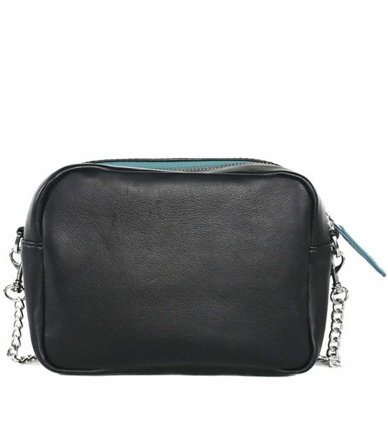 Starlite Shop Bandolera Valeria Mazza Design, negro, Women’s Top-Handle Bag, Black, 5x14x19 cm (W x H L) - Image 4