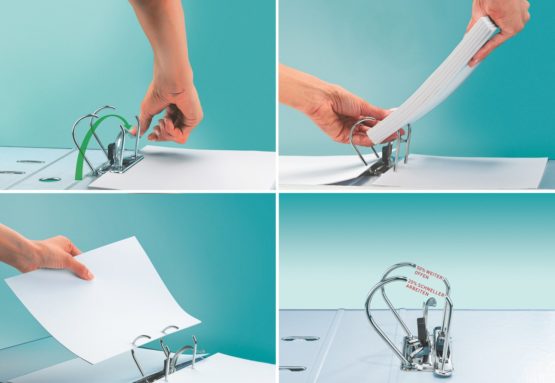 Leitz Lever Arch File, White, Plastic, A4, 8 cm spine, 10100001 - Image 3