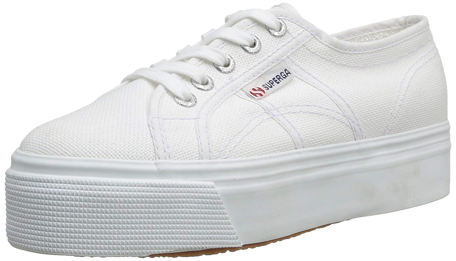Superga Women's 2790 acotw Linea Up and Down Sneaker, White 901 White, 4 UK