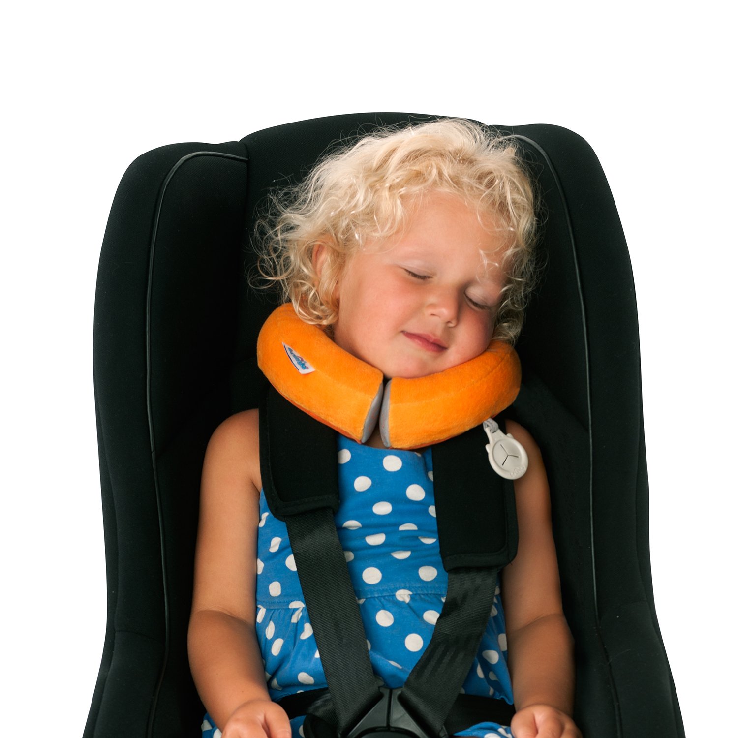 Trunki Kid's Travel Neck Pillow And Chin Rest, Mylo Monkey (Orange) - Image 2